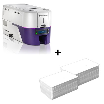 Kit Impressora Datacard DS2 Sigma Duplex com Cartão Branco de PVC - 250 unidades