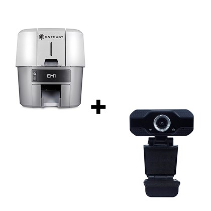 Kit Impressora EM1 - Nova Geração da SD160 sem Display com Webcam Full Hd Usb com microfone 1080p Eagle - Alta Resolução - Home Office e Games