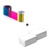 Kit Ribbon Colorido Sigma - 500 Impressões com Cartão Branco de PVC - 500 unidades